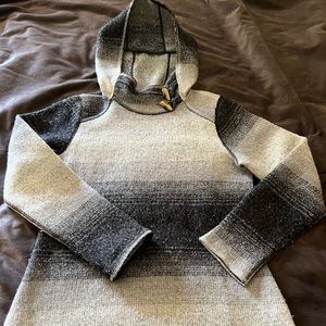 Prana wool / blend hooded sweater. Size M